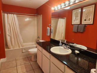 The ultra clean guest bathroom can be accessed from the hall or the 2nd bedroom