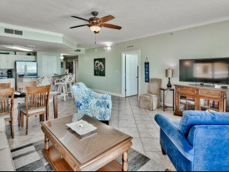 Comfortable seating w/ large flat screen TV for the whole family to be together