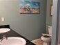 Master ensuite w/dual vanity granite counter unit for extra storage