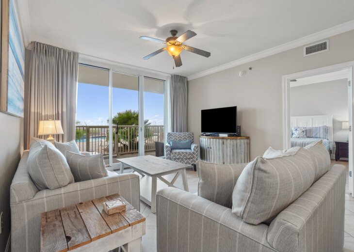 Living room with balcony access