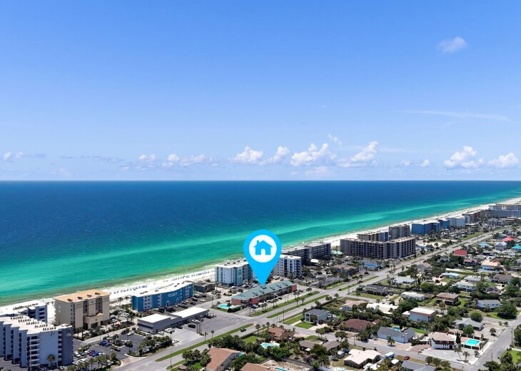 Aerial views of Okaloosa Island