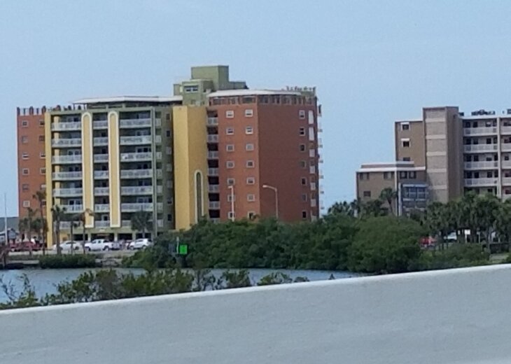 Holiday Villas III Indian Shores FL Gulf front with fishing pier on intercoastal