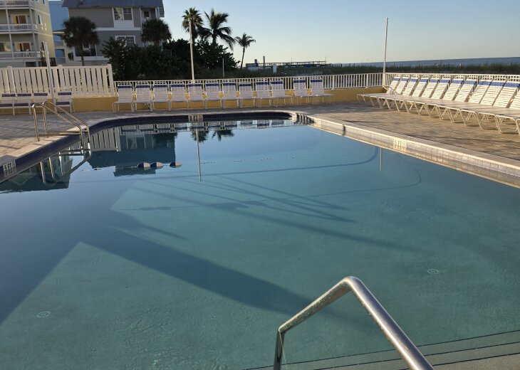Large heated pool