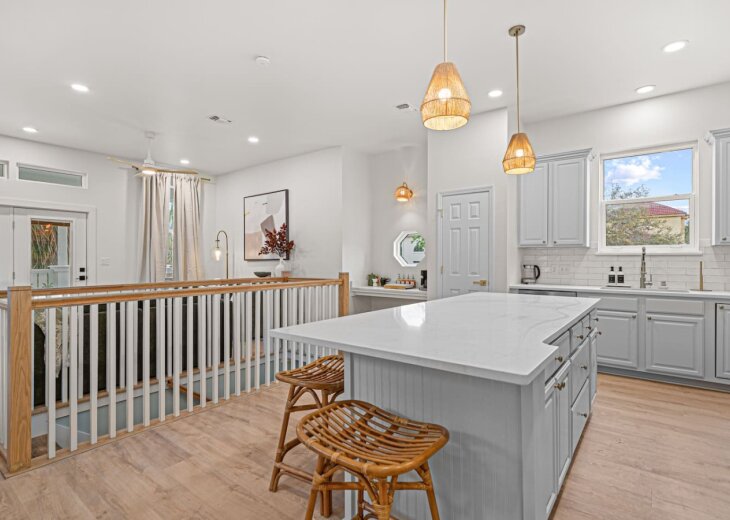 The kitchen island: the ultimate gathering spot for snacks.