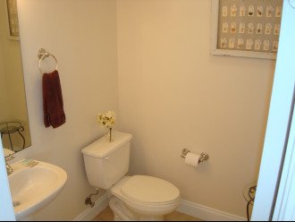 Another convenience is the half bath...the 2nd of 2 ultra clean bathrooms