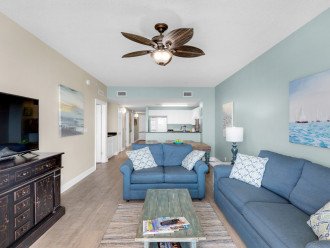 Main living area is spaceous with seating for everyone in the family.
