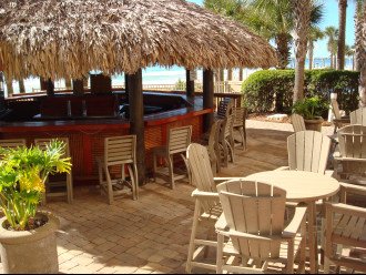 Calypso's full service Tiki Bar is located between the two swimming pools