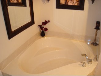 Plus there's a large, deep soaking tub too! Treat yourself to a bit of luxury.