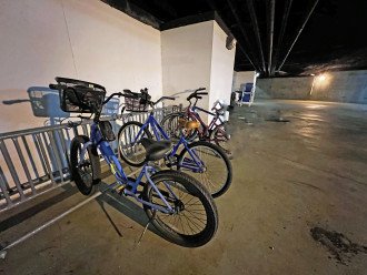 2 Beach Bikes included for weekly rentals