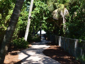 Path to beach, just steps away from building