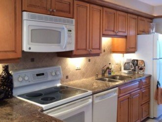Granite counter top; Remodeled kitchen