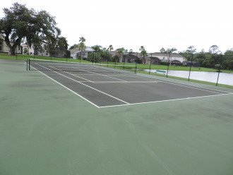 Resort tennis court