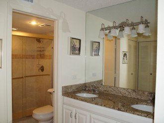 Dressing Area with Door to Master Bath Shower