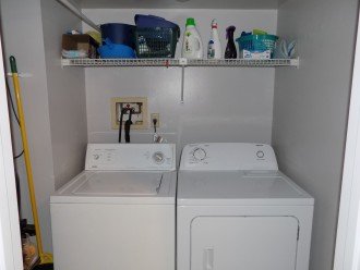 Full Size Washer and Dryer in Laundry Room in Condo