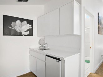 Master Bedroom Kitchenette with fridge.