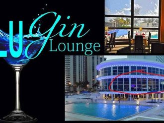 Blu Gin Restaurant and Lounge is a five minute walk from the Pavilion!