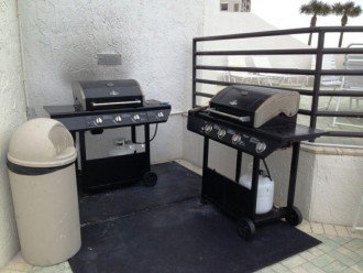 BBQs available for use at the pool area