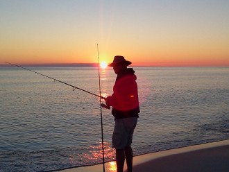 Fishing from shore during off season