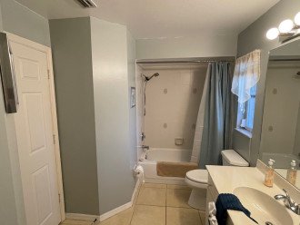 Guest bathroom with access to pool