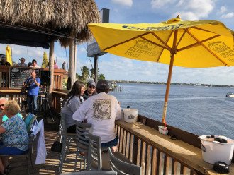 Restaurant at the Cape Coral Town Beach -Boathouse Tiki - great food and music