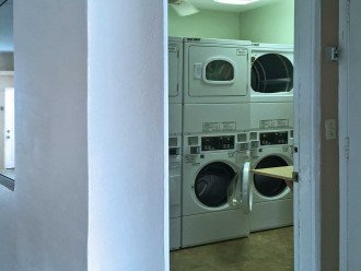 coin operated washer and dryers on the first floor