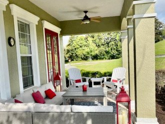 Rear Furnished Porch - Views to Golf Course