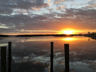Every sunrise is different, a guest captured this beauty from back dock!
