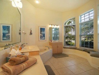 Master bathroom of the villa in Cape Coral, FL