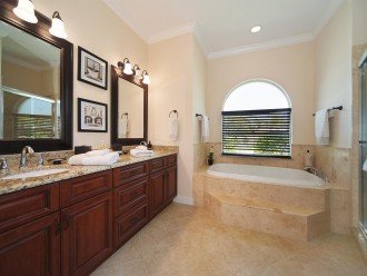Master bathroom of the villa in Cape Coral, FL