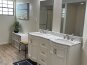 Recently renovated primary bath with double vanity