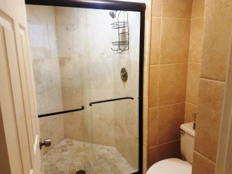 Large Walk-in -shower All Linens are Supplied