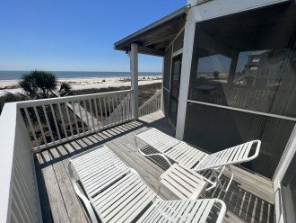 Gulf Front!Private Boardwalk!Fire Pit!Screen Porch!Sundeck!Beach Equipment! #34
