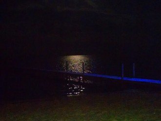 Moonlight over the Gulf; watch the moon set into the water late at night