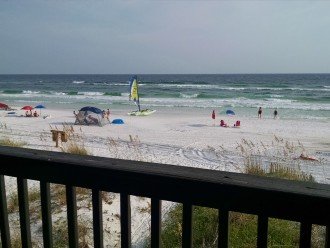 Destin, FL Sanddollar Rental: 4 BR 4 BA: view from 4 decks; step down to beach