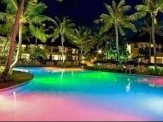 Our Pool and Spa lights change from blue to red to white