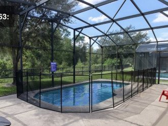 Pool can be fitted with net fencing