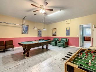 game room with pool table and Soccer - Foosball Tables