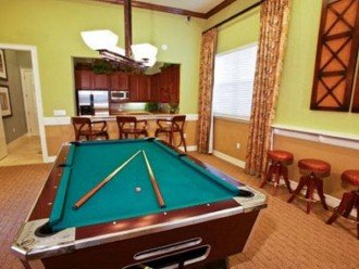 clubhouse game room pool table