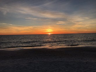 sun set on Fort Myers Beach