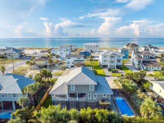 Coastal Gulf View Home with Private Pool/Pet Friendly!