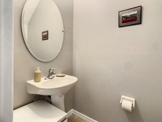 The first floor bathroom