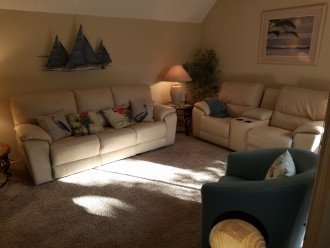 New leather power reclining sofa and recliner Fall of 2019
