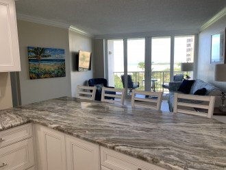 beach views from inside kitchen