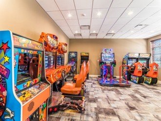 arcade inside clubhouse
