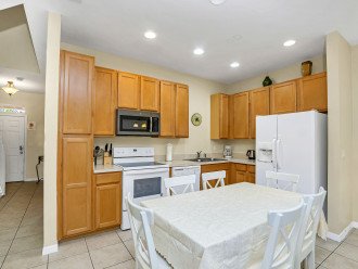 Fully equipped kitchen with all you need cookware and dinning ware