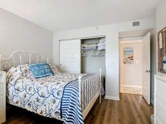 Bedroom 2 features 2 Full beds