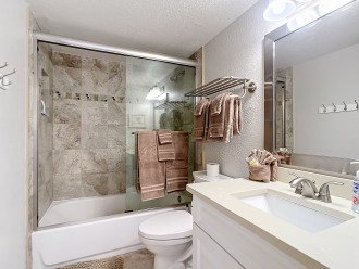 Guest bath boasts upgraded towels