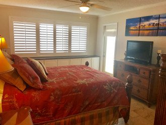 Master bedroom on ocean with balcony access