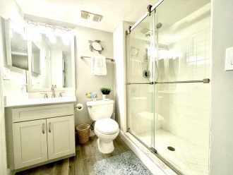 Bathroom Connects to Bedroom 3 -New Porcelain Floors & Vanity/Countertops 2021