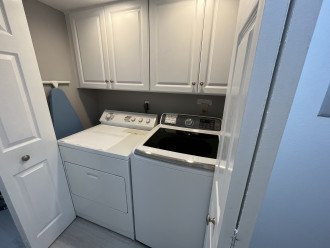 Full size washer and dryer in condo